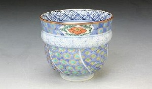 清水焼 京焼 一ヶ湯呑 ギフト 淡彩古紋(たんさいこもん)